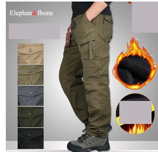 Comerț exterior export de catifea toamna pantaloni casual în aer liber salopete cu mai multe buzunare pantaloni largi pentru bărbați pantaloni pentru bărbați de toamnă cu mai multe buzunare