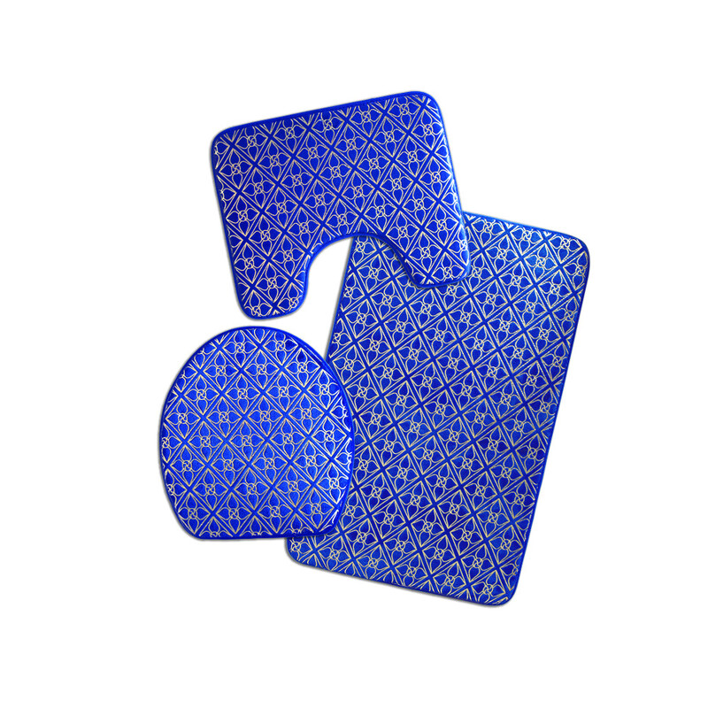 Jauns trīsdaļīgs tualetes apdruka tualetes sēdekļa marmora raksts ar karsti apdrukātu paklāju tualetes sēdeklis vannas istabas paklājiņa komplekts pretslīdes paklājiņš