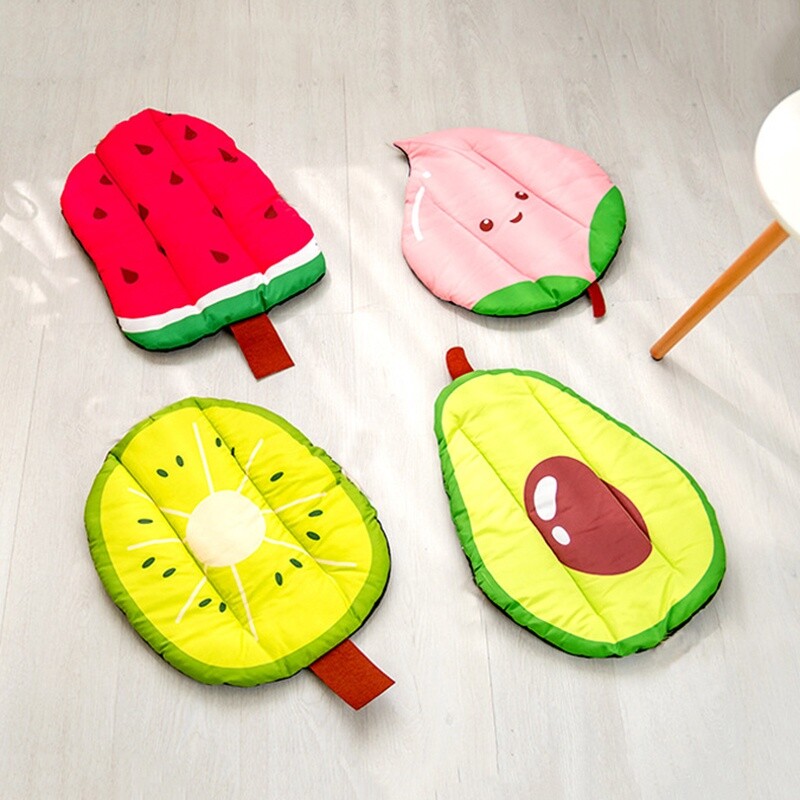 Covoraș de răcire de vară pentru animale de companie Tampă de gheață Câini Covorașe de dormit pentru pat de răcire respirabil Tampă lavabilă cu fructe Accesorii pentru pisici