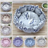 Kačių miego namas audinys žieminis kačių veislynas pliušinis minkštas katės minkštas lova šiltas apvalus kačių moliūgų lizdas žiema