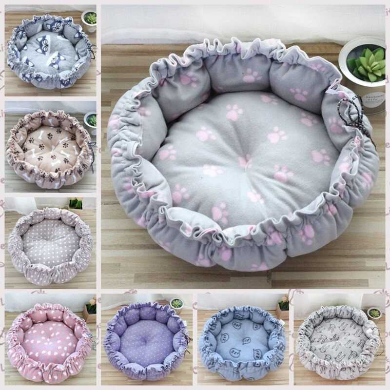 Kačių miego namas audinys žieminis kačių veislynas pliušinis minkštas katės minkštas lova šiltas apvalus kačių moliūgų lizdas žiema