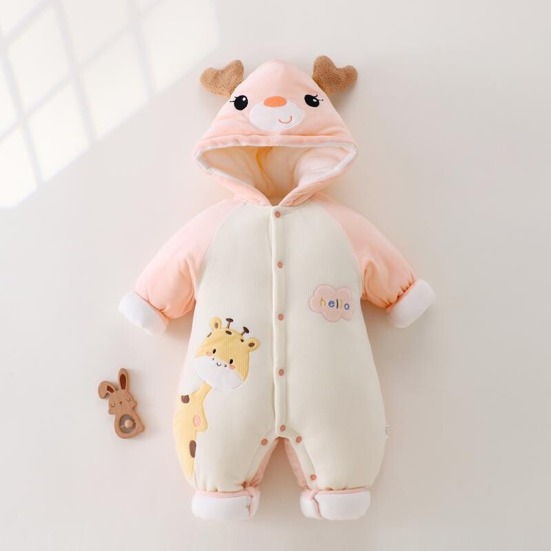  Biezināti bērnu kombinezoni, mazuļu rudens un ziemas virsdrēbes, bērnu kombinezoni, piegāde vienā gabalā