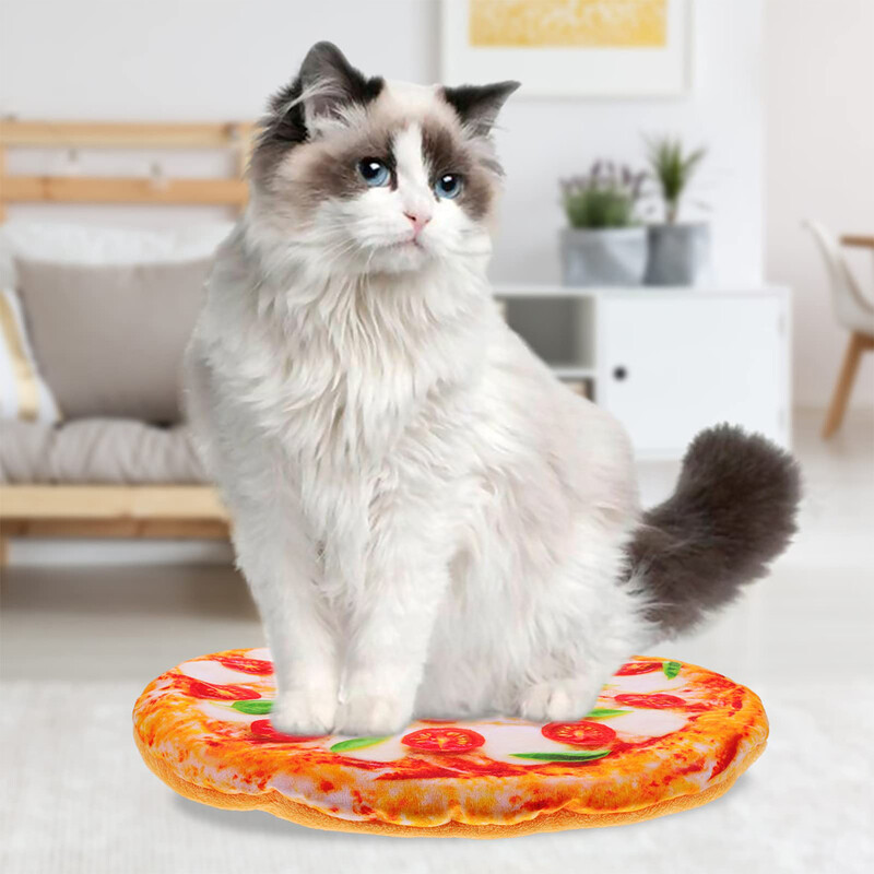 Šunų miegui skirtas kilimėlis Pica kilimėlis naminiams gyvūnėliams pliušinis žaislas Minkšta naminių gyvūnėlių pagalvėlė Naminių gyvūnėlių lova Creative Kambarių naminiams gyvūnėliams Minkštas kilimėlis Naminių gyvūnėlių antklodė 40cm 50cm