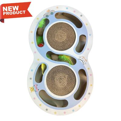 jucărie pentru pisici artefact amuzant pentru pisică Scărgăritor Placă de zgâriat rezistentă la uzură cu clopoțel lovire-a-aluniță pentru a ascuți ghearele Placă turnantă pentru pisici