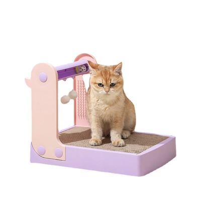 jucărie pentru pisici artefact amuzant pentru pisică Scărgăritor Placă de zgâriat rezistentă la uzură cu clopoțel lovire-a-aluniță pentru a ascuți ghearele Placă turnantă pentru pisici