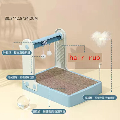 jucărie pentru pisici artefact amuzant pentru pisică Scărgăritor Placă de zgâriat rezistentă la uzură cu clopoțel lovire-a-aluniță pentru a ascuți ghearele Placă turnantă pentru pisici