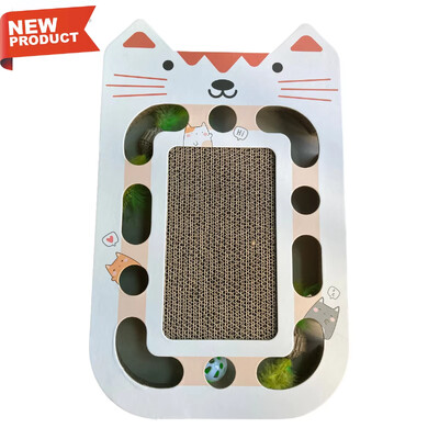 jucărie pentru pisici artefact amuzant pentru pisică Scărgăritor Placă de zgâriat rezistentă la uzură cu clopoțel lovire-a-aluniță pentru a ascuți ghearele Placă turnantă pentru pisici