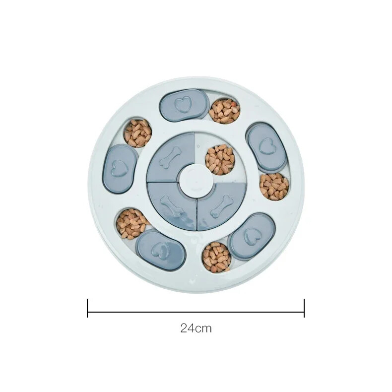 Šunų galvosūkių žaislai Lėtas tiektuvas, interaktyvus, padidinantis IQ maisto dozatorius, neslystantis lėtai valgantis dubuo kačių šunų maisto žaidimai