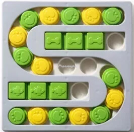 Câini Puzzle Jucării Slow Feeder Interactiv Creștere Puppy IQ Dozator de mâncare Mănâncă încet Bol antiderapant Animal de companie Joc de dresaj pentru câini