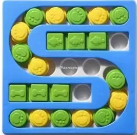 Câini Puzzle Jucării Slow Feeder Interactiv Creștere Puppy IQ Dozator de mâncare Mănâncă încet Bol antiderapant Animal de companie Joc de dresaj pentru câini