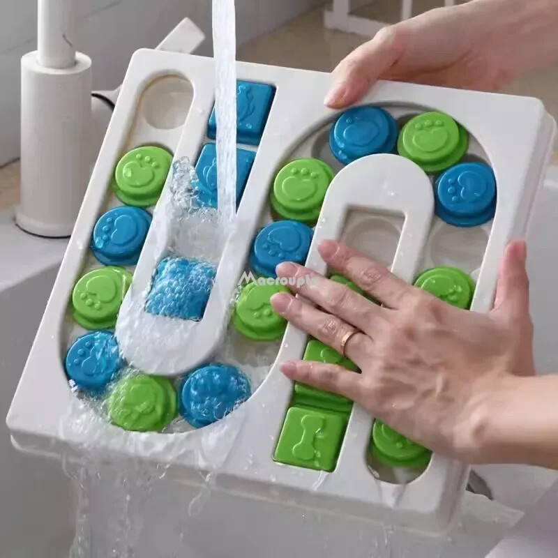 Câini Puzzle Jucării Slow Feeder Interactiv Creștere Puppy IQ Dozator de mâncare Mănâncă încet Bol antiderapant Animal de companie Joc de dresaj pentru câini