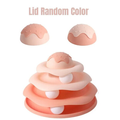 Kačių bėgimo žaislai Trijų sluoksnių kačių patefonas su kamuoliu intelektu Treniruojantis takelis interaktyvūs žaislai naminių gyvūnėlių nuobodulį mažinantys reikmenys