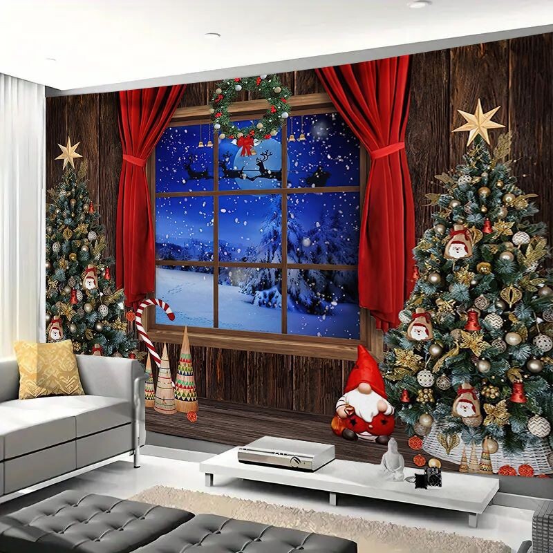 Gyári közvetlen szállítás új karácsonyfa meleg kárpit lakberendezési lógó szövet háttér szövet