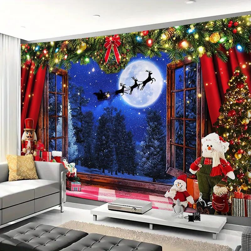 Gyári közvetlen szállítás új karácsonyfa meleg kárpit lakberendezési lógó szövet háttér szövet