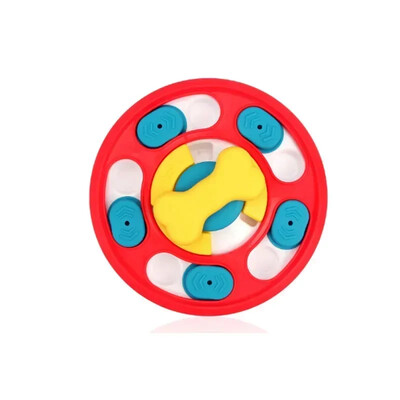 Šunų galvosūkių žaislai Lėtas tiektuvas, interaktyvus, padidina šuniuko IQ maisto dozatorių, lėtai valgo neslystantį dubenį naminių kačių šunų dresūros žaidimas