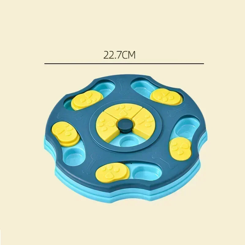 Šunų galvosūkių žaislai Lėtas tiektuvas, interaktyvus, padidina šuniuko IQ maisto dozatorių, lėtai valgo neslystantį dubenį naminių kačių šunų dresūros žaidimas