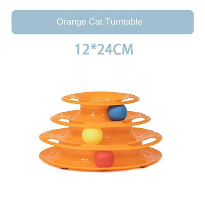 Interaktīva kaķu trases rotaļlieta ar krāsainām bumbiņām Garīgā fiziskā vingrošana Kaķa rotaļlieta Tornis Mājdzīvnieku rotaļlieta Jautra mīklu spēle aktīviem kaķiem