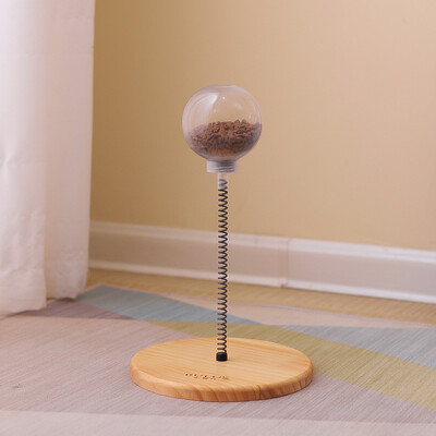 Placă turnantă din lemn masiv, jucării pentru pisici.