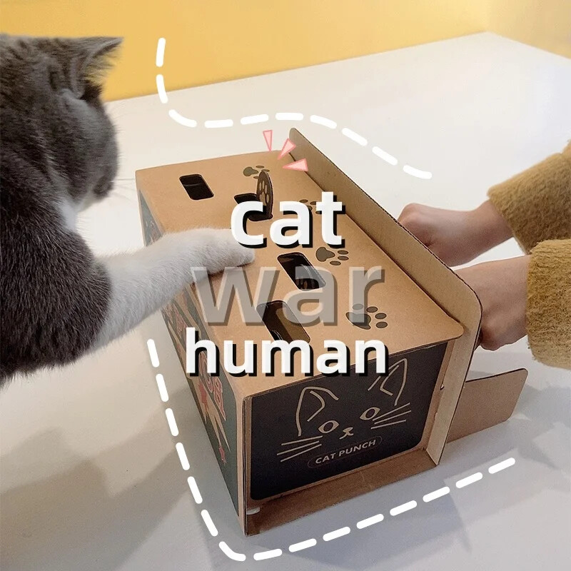 Cat Punch Kaķu interaktīvā rotaļlieta Murkšķa kurmja Peles Spēle Rotaļpele Uznirstošā puzle kaķiem Trauku vingrinājumi Kaķu rotaļlietu piederumi