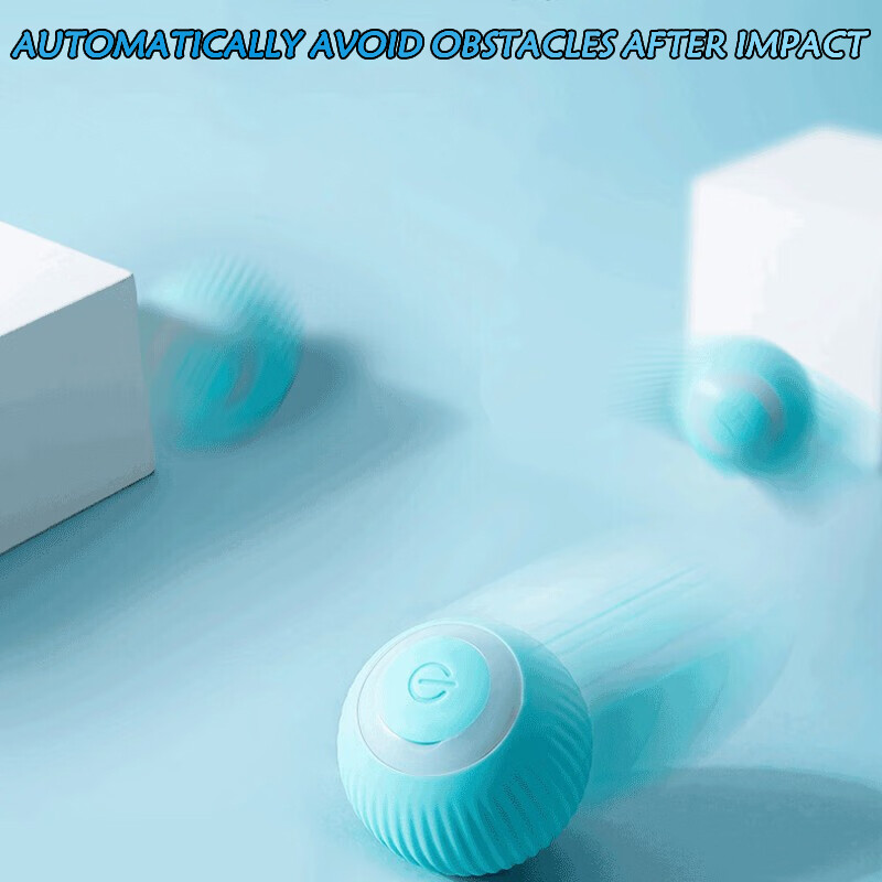 2 vnt katės interaktyvus kamuoliukas, automatinis riedantis stebuklingas rutulys išmanusis kačių žaislai Elektroniniai interaktyvūs kačių žaislai kačių žaidimo priedai