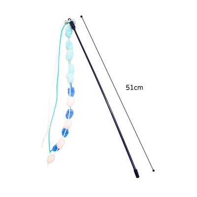 Pliušinis rutulinis kačių erzinimas Spalvingų siūlų kamuoliukų erzinimo lazdelė Swing Stremers Kačių žaislas Lankstus PVC pagaliukas Interaktyvus varpelio erzinimas naminiams gyvūnėliams