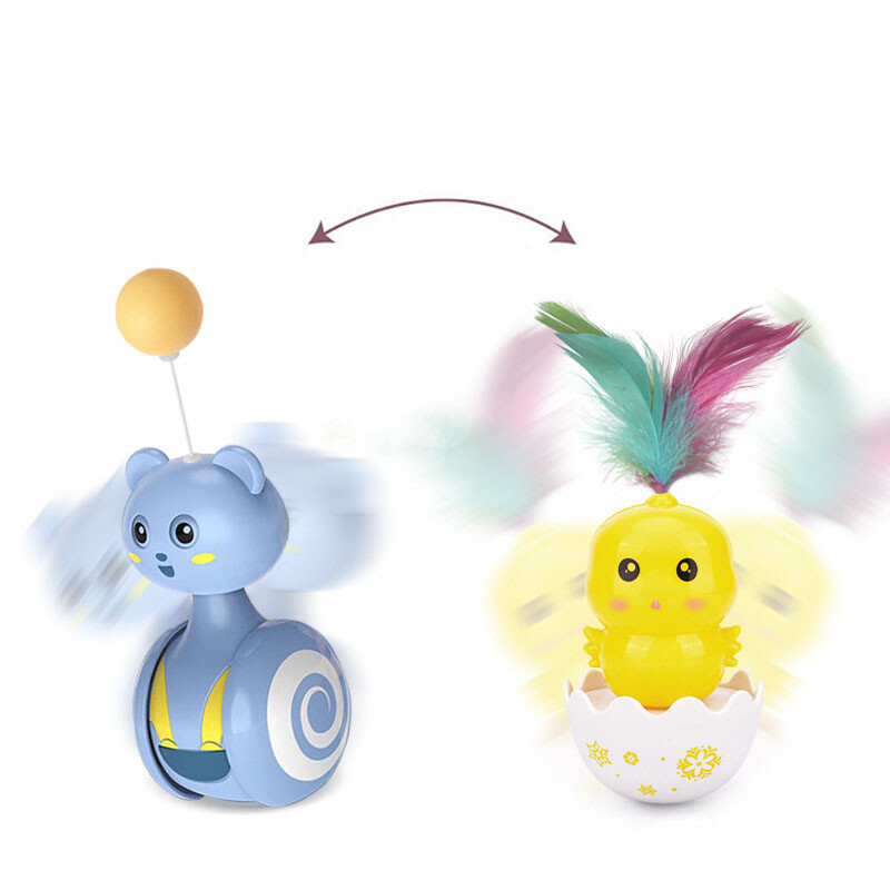 Sūpynės žaislas katėms Juokingas kačių draskymo rutulys spalvotas plunksnas skambantis žaislas kačiukas Interaktyvus persekiojamas žaislas katės priedai