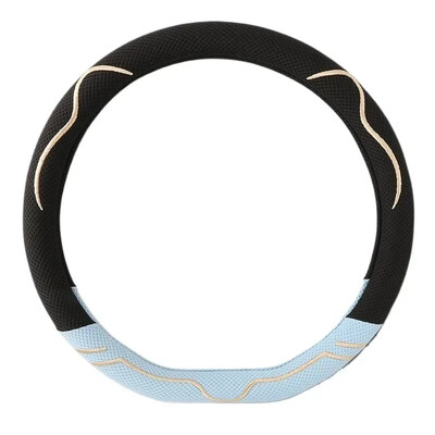 Capa volan din mătase de gheață, universale pentru toate anotimpurile accesorii drăguțe pentru mașină huse de volan pentru cu antiderapante și respirabile