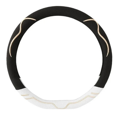 Capa volan din mătase de gheață, universale pentru toate anotimpurile accesorii drăguțe pentru mașină huse de volan pentru cu antiderapante și respirabile