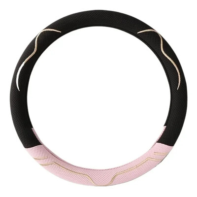 Capa volan din mătase de gheață, universale pentru toate anotimpurile accesorii drăguțe pentru mașină huse de volan pentru cu antiderapante și respirabile