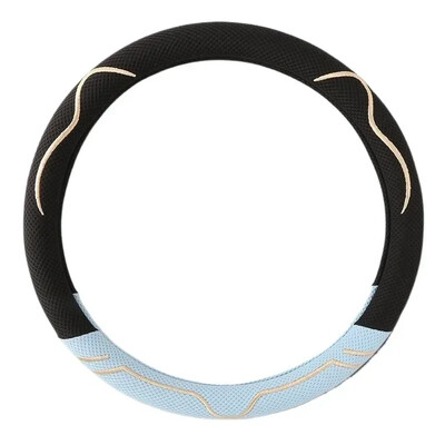 Capa volan din mătase de gheață, universale pentru toate anotimpurile accesorii drăguțe pentru mașină huse de volan pentru cu antiderapante și respirabile