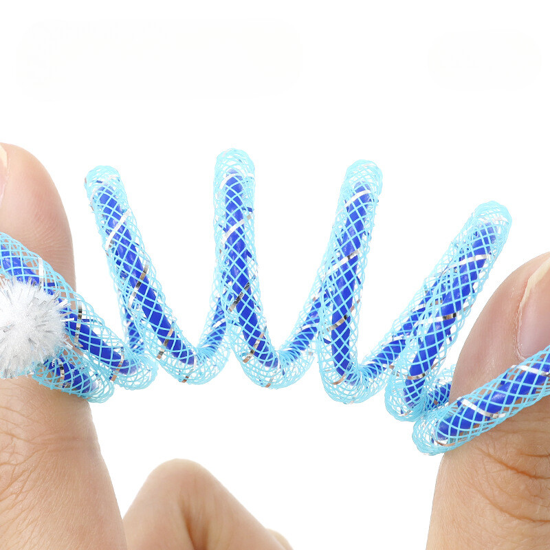 4gab. Mājdzīvnieku kaķu rotaļlieta Krāsaina rokām darināta bouncy Spring Tube interaktīva rotaļlietu kaķu rotaļlietu komplekts Kaķu interaktīvas rotaļlietas Mājdzīvnieku piederumi spēlēšanai