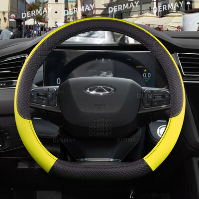 skirtas Chery Tiggo 7 Pro Plus Tiggo 8 Plus Tiggo 5X Pro automobilio vairo dangtis 9 spalvų PU oda neslystantys automobilių priedai