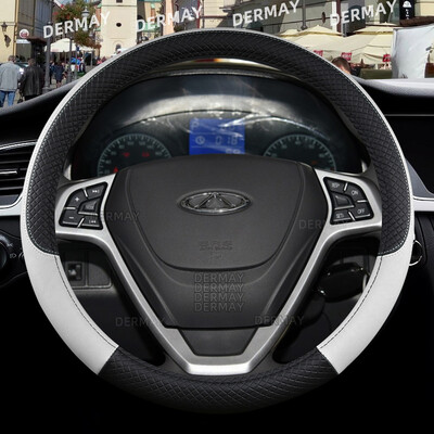 skirtas Chery Tiggo 7 Pro Plus Tiggo 8 Plus Tiggo 5X Pro automobilio vairo dangtis 9 spalvų PU oda neslystantys automobilių priedai