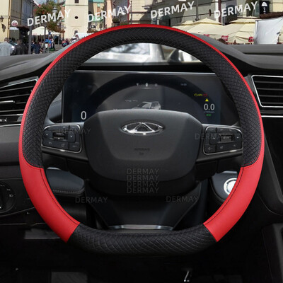 skirtas Chery Tiggo 7 Pro Plus Tiggo 8 Plus Tiggo 5X Pro automobilio vairo dangtis 9 spalvų PU oda neslystantys automobilių priedai