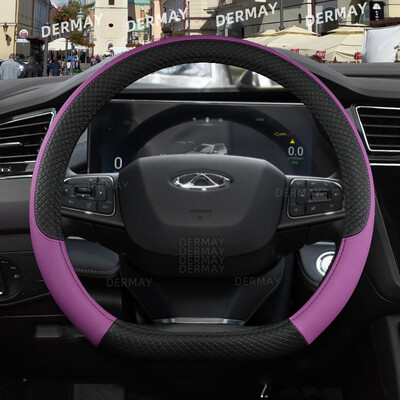 skirtas Chery Tiggo 7 Pro Plus Tiggo 8 Plus Tiggo 5X Pro automobilio vairo dangtis 9 spalvų PU oda neslystantys automobilių priedai