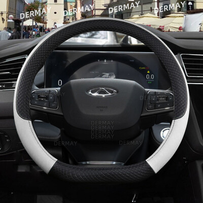 skirtas Chery Tiggo 7 Pro Plus Tiggo 8 Plus Tiggo 5X Pro automobilio vairo dangtis 9 spalvų PU oda neslystantys automobilių priedai