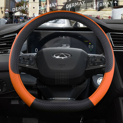 skirtas Chery Tiggo 7 Pro Plus Tiggo 8 Plus Tiggo 5X Pro automobilio vairo dangtis 9 spalvų PU oda neslystantys automobilių priedai