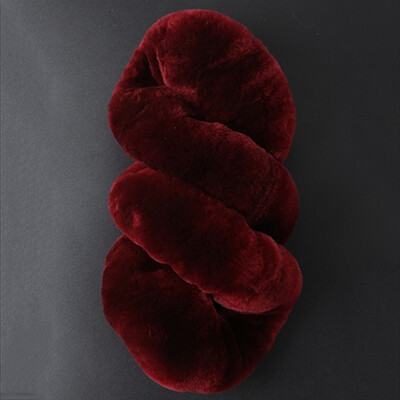 Husă universală pentru volan de mașină de iarnă 100% blană de lână din Australia Capă pentru volan de mașină integrată din pluș Accesorii calde pentru mașină