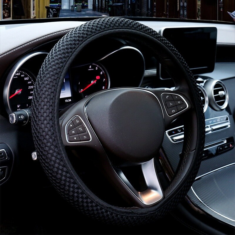 Masaj respirabil în patru anotimpuri de vară, pânză de plasă confortabilă, husă pentru volan de mașină, accesorii pentru toate mașinile