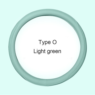 Automobilio neslystantis odinis vairo dangtelis Universalus automobilio vairo apsauginis dangtelis Madingas stilius 38 cm forma OD žalia