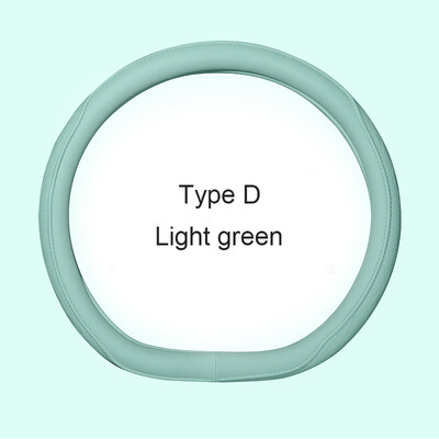 Automobilio neslystantis odinis vairo dangtelis Universalus automobilio vairo apsauginis dangtelis Madingas stilius 38 cm forma OD žalia