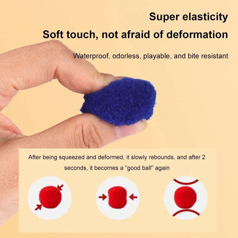 Macskák Macskák Játékok Mini Shooting Gun Game Pet. Interaktív eszközök 1 részes szett Elasztikus szőrme golyós játék plüss jeladó tartozékok Kezdőlap