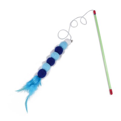 1 buc. Snur elastic nou imitat de blana Bug Funny Cat Stick potrivit pentru pisici