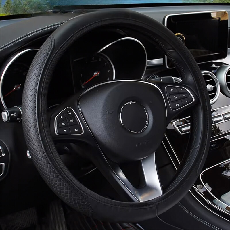 Automobilio vairo dangtis mikropluošto odinis apsauginis dangtelis, apsaugantis nuo slydimo sėdynės Ibiza 6l 6J Leon Mk3 mk2 5F 2 Cupra Alhambra