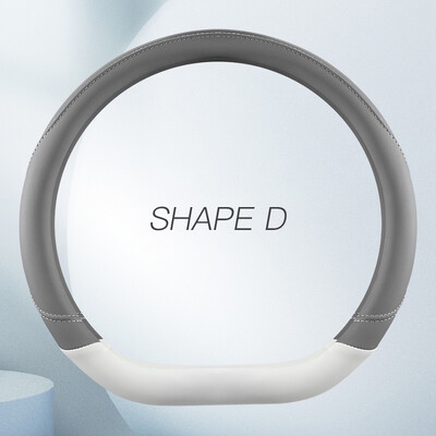 Husă pentru volan de mașină, universală, din piele, anti-alunecare, husă de protecție pentru volan de mașină Diametru 38 cm, formă OD