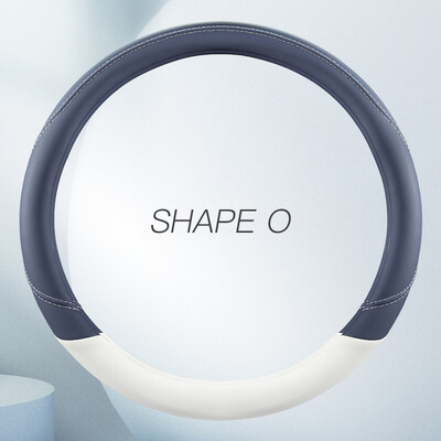 Husă pentru volan de mașină, universală, din piele, anti-alunecare, husă de protecție pentru volan de mașină Diametru 38 cm, formă OD