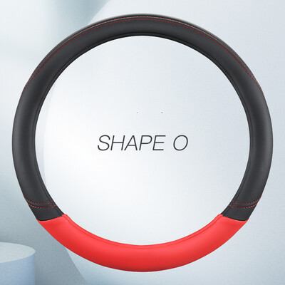 Husă pentru volan de mașină, universală, din piele, anti-alunecare, husă de protecție pentru volan de mașină Diametru 38 cm, formă OD