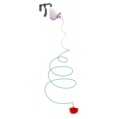 Elektrinis kačių žaislas, virvė, automatinis erzintuvas Kačių virvelių žaislai Kabantys prie durų Interaktyvus kačiuko žaidimas Atsitiktinis siūbuojantis kačių gaudymo lazdelės