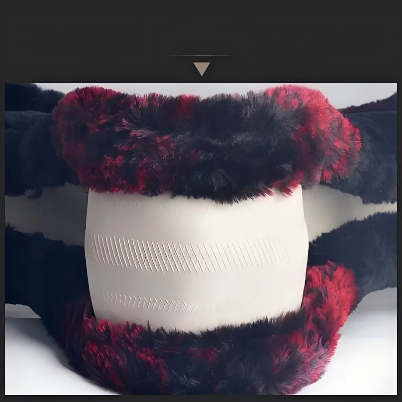 Capac pentru volan drăguț pentru ureche de desene animate - Protector universal de 15 inchi cald și confortabil pentru accesorii auto pentru femei