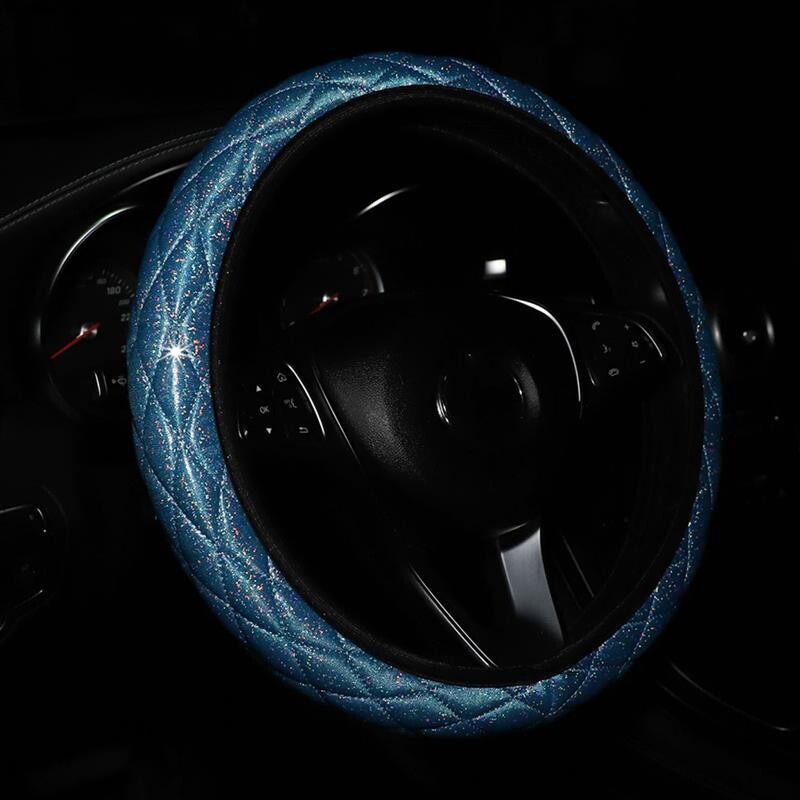 Cusătură diamant Capac volan mașină Suv Sparkling Protector volan Vehicul Decor auto Accesorii pentru stil auto